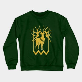 Golden Deer Emblem Crewneck Sweatshirt